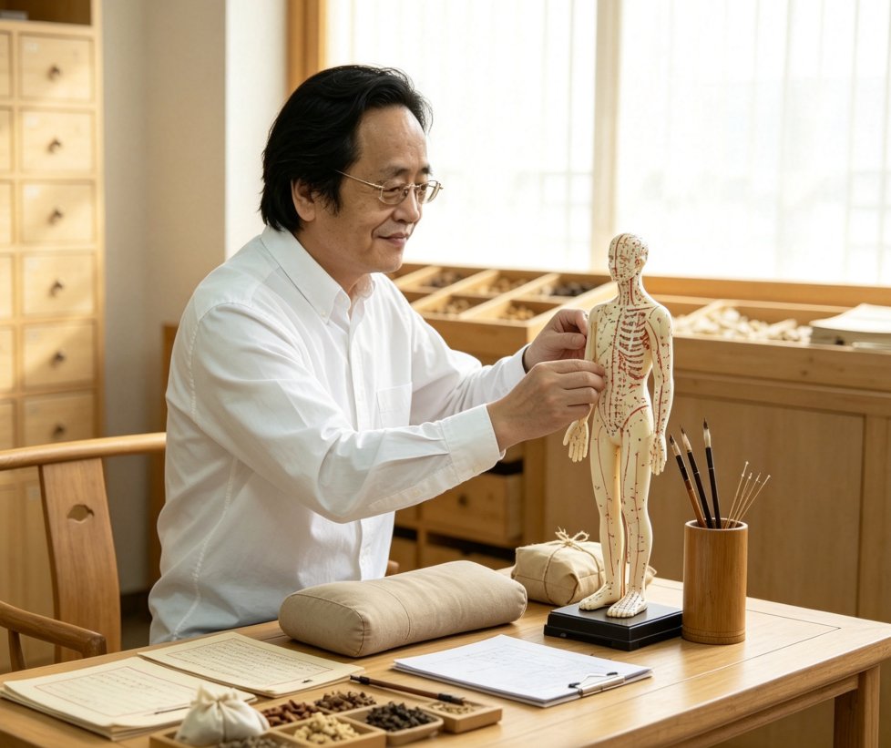 倪海厦先生中医诊室场景